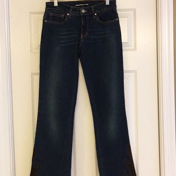 bebe Jeans Embellished w/ Faux Suede - Picture 2 of 8